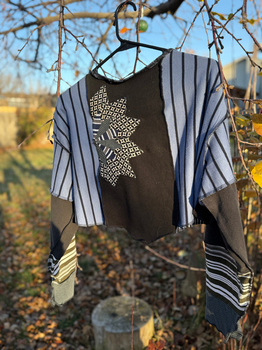 Patchwork shrug