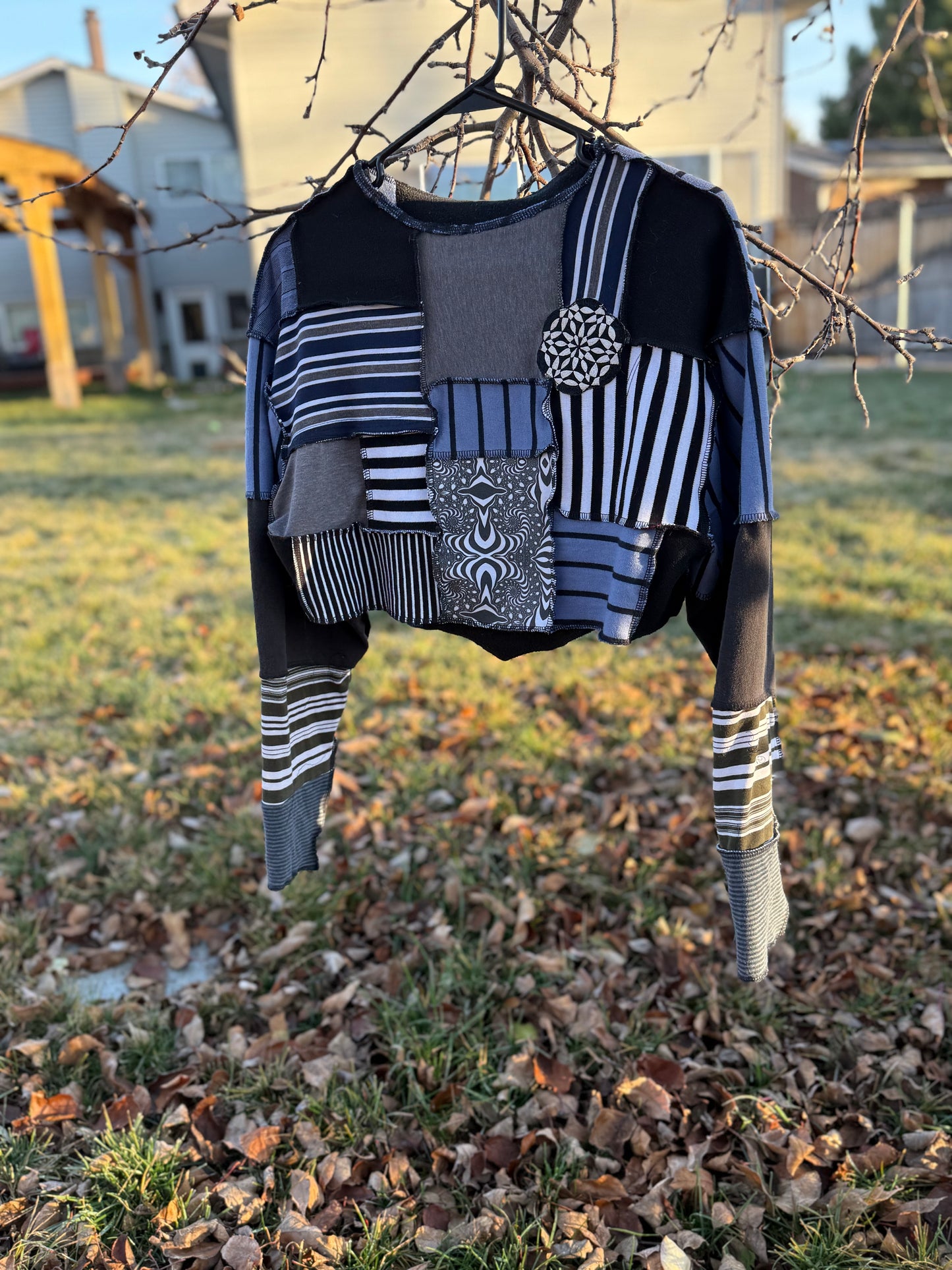 Patchwork shrug